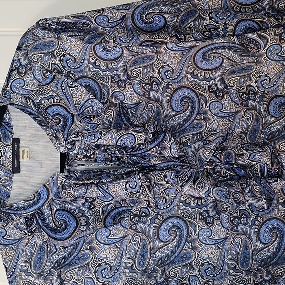 Tommy Hilfiger Paisley Blue Blouse - Picture 2 of 2